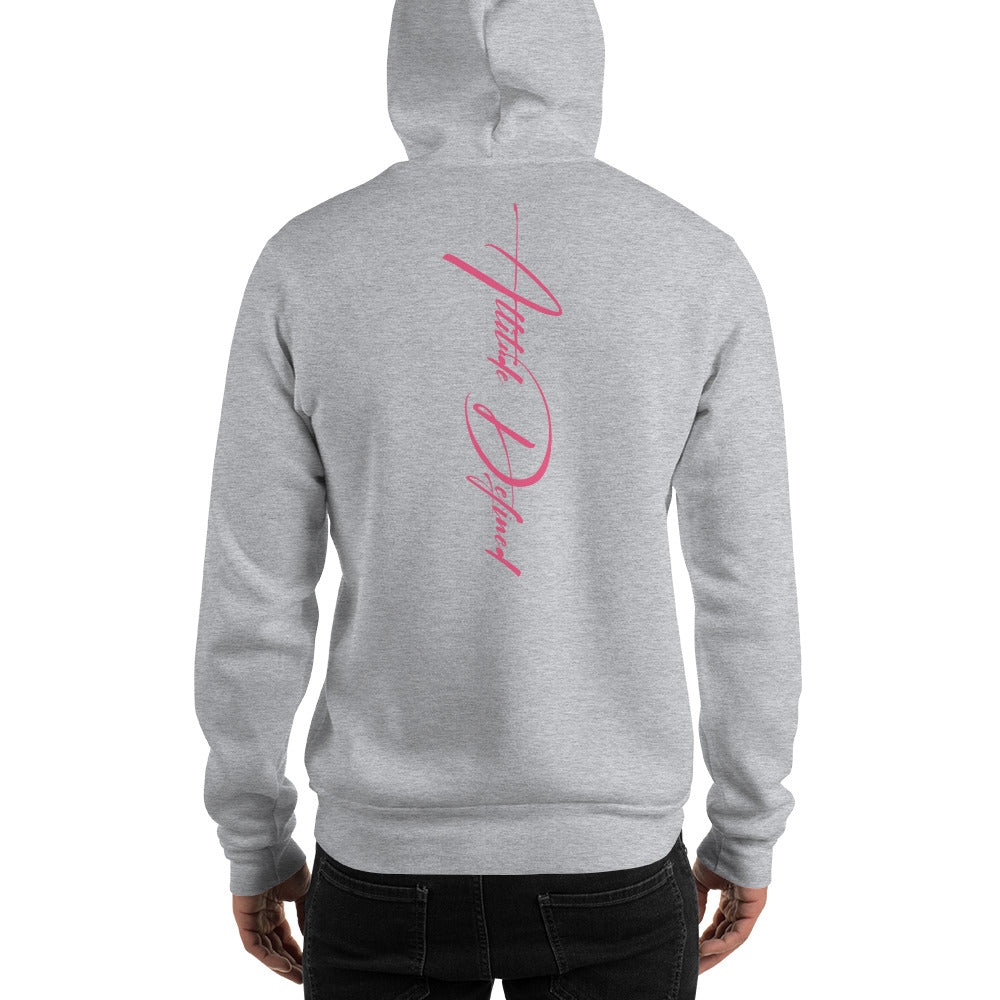 AD Unisex Signature Hoodie Pink Logo