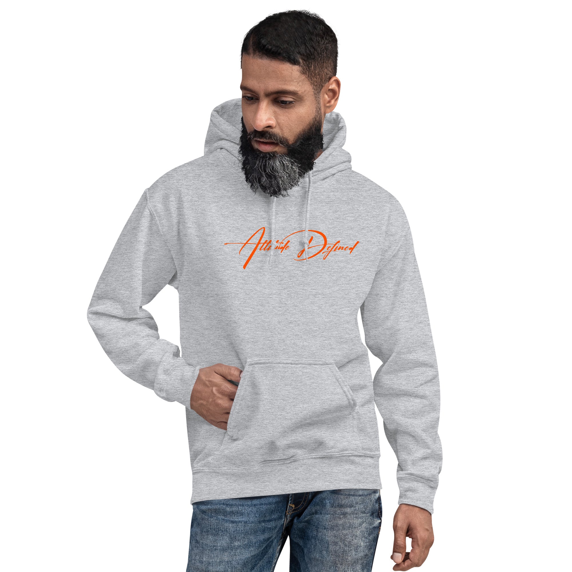 AD Unisex Signature Hoodie Orange Logo