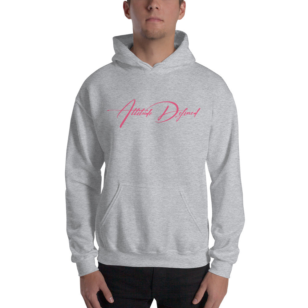 AD Unisex Signature Hoodie Pink Logo