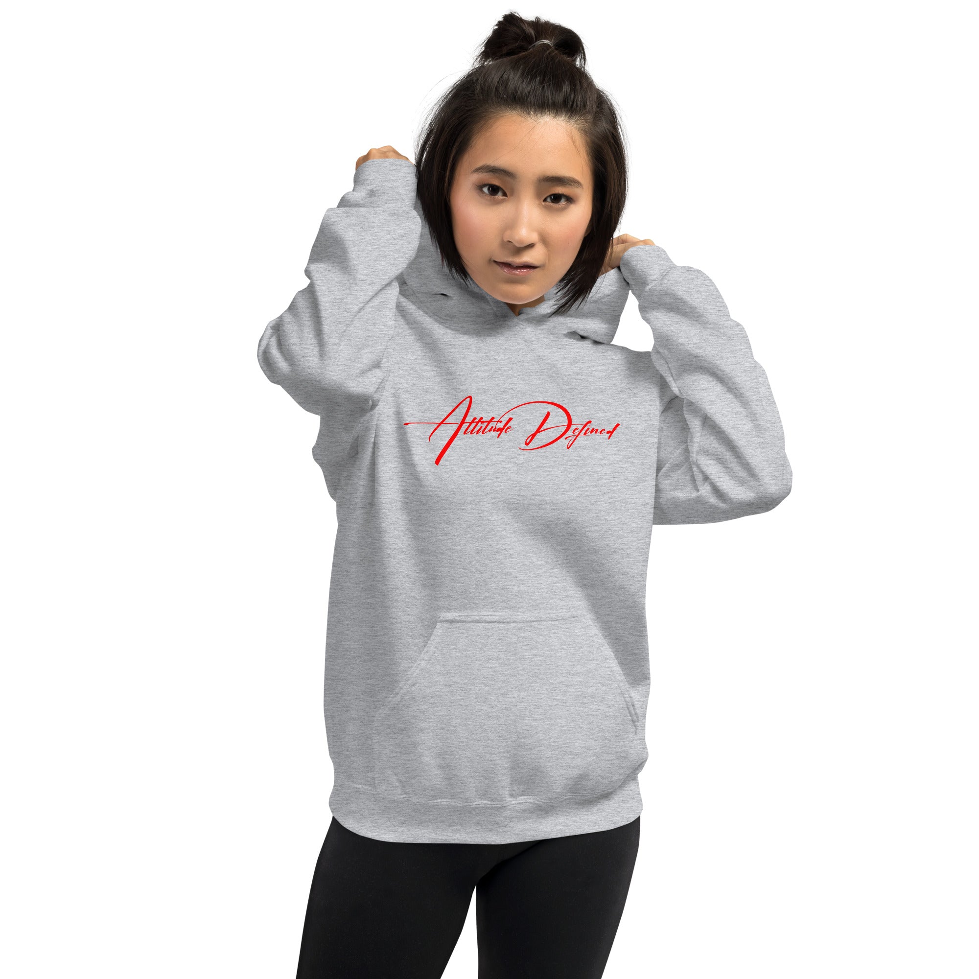 AD Unisex Signature Hoodie Red Logo