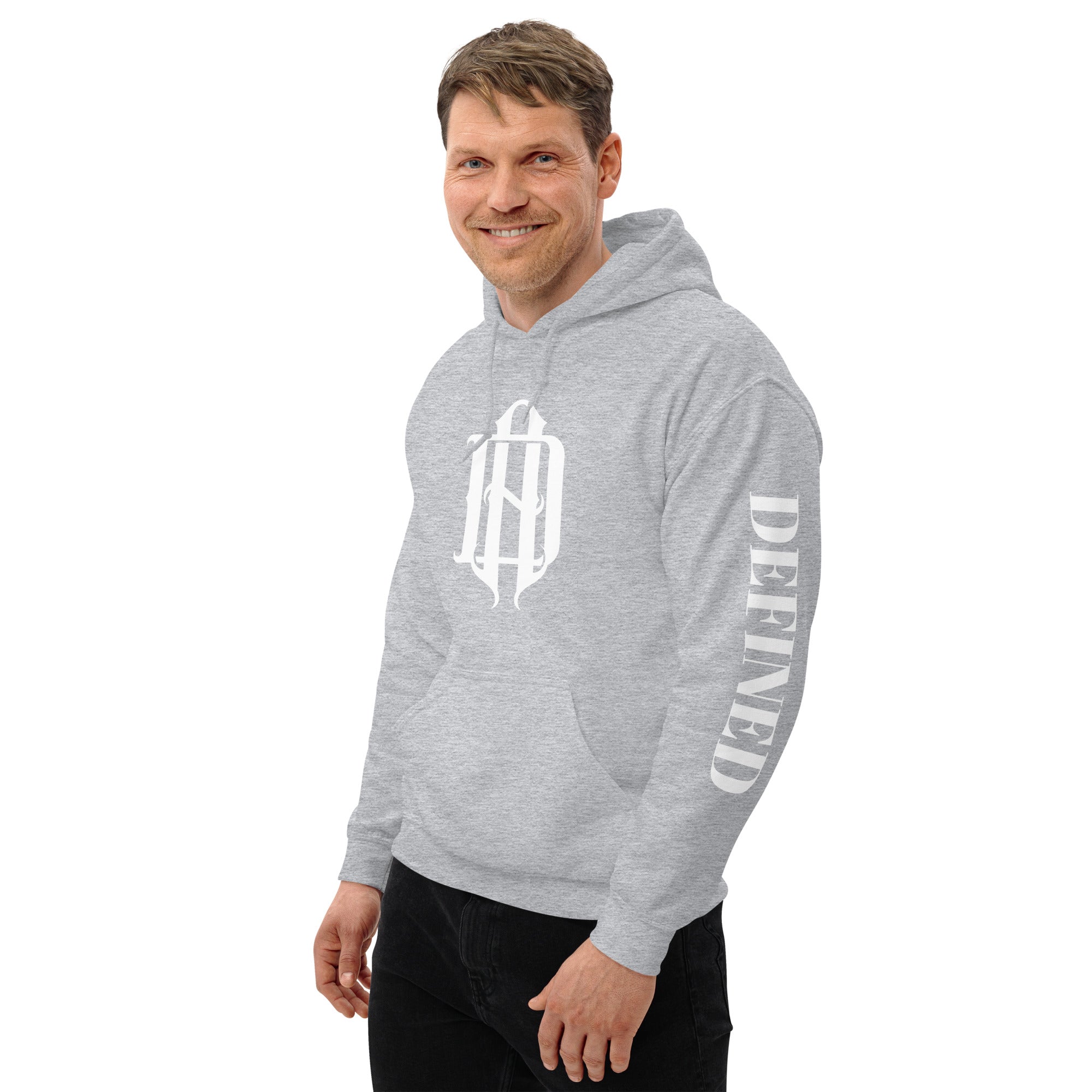 AD Unisex Hoodie (Arm Lettering)