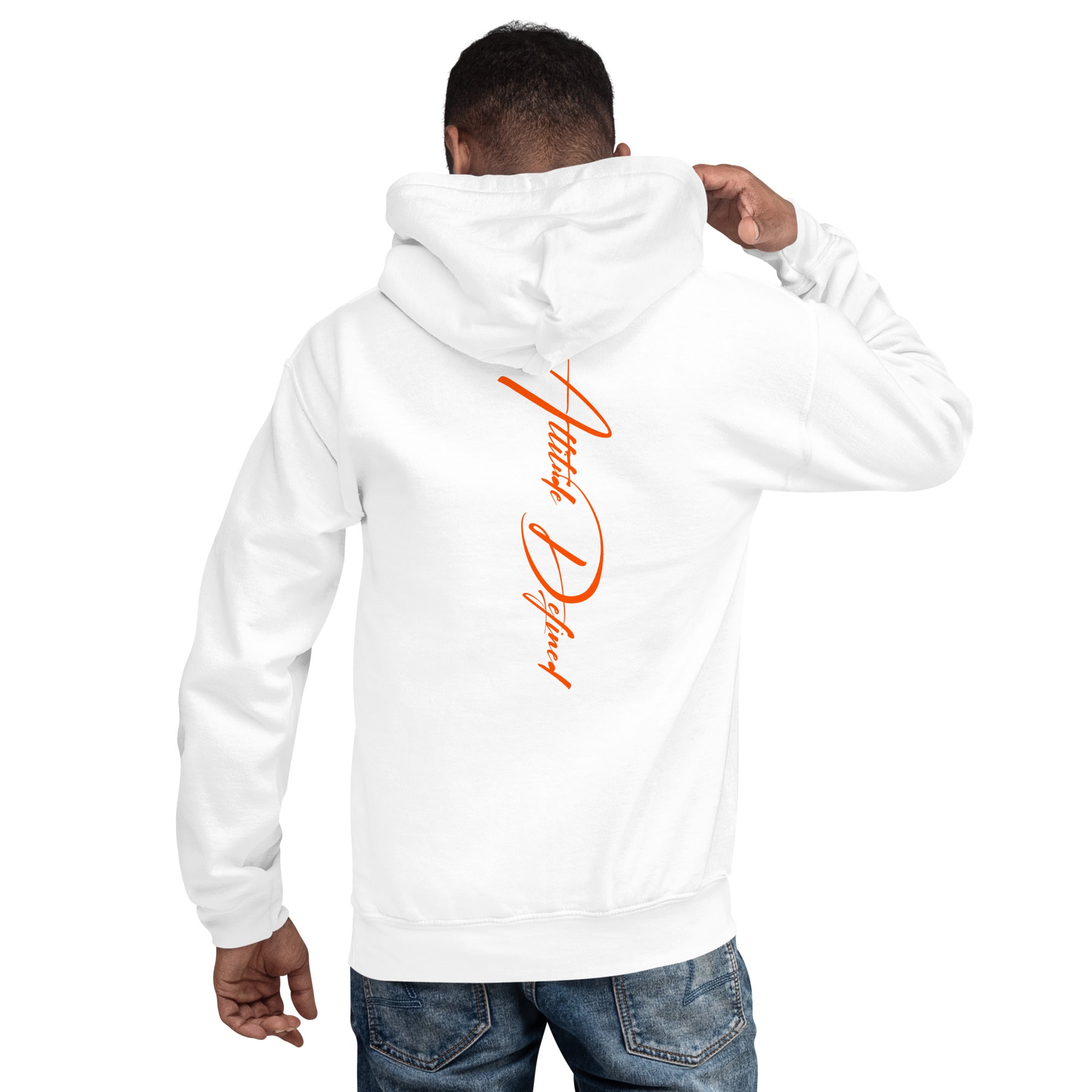 AD Unisex Signature Hoodie Orange Logo