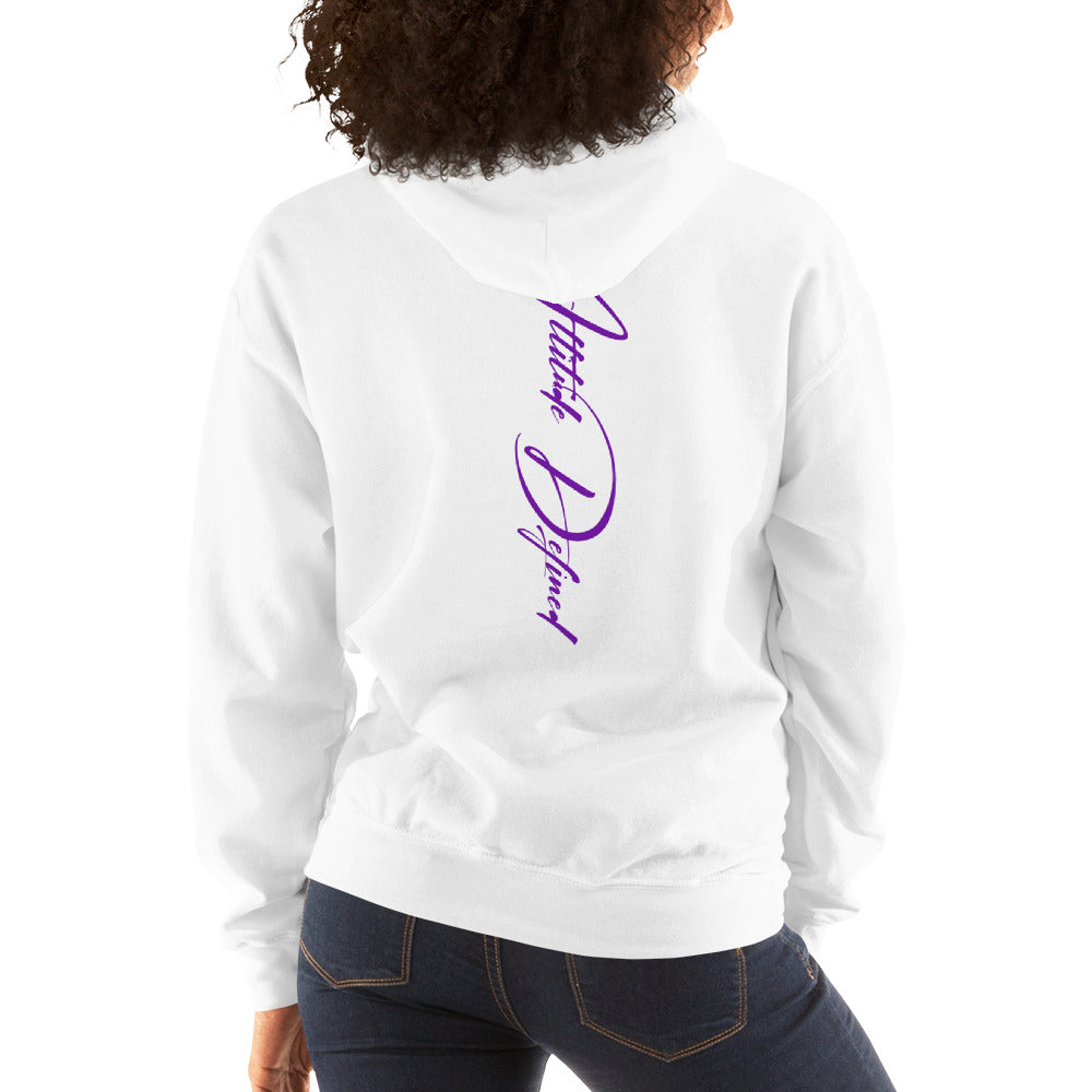 AD Unisex Signature Hoodie Purple Logo