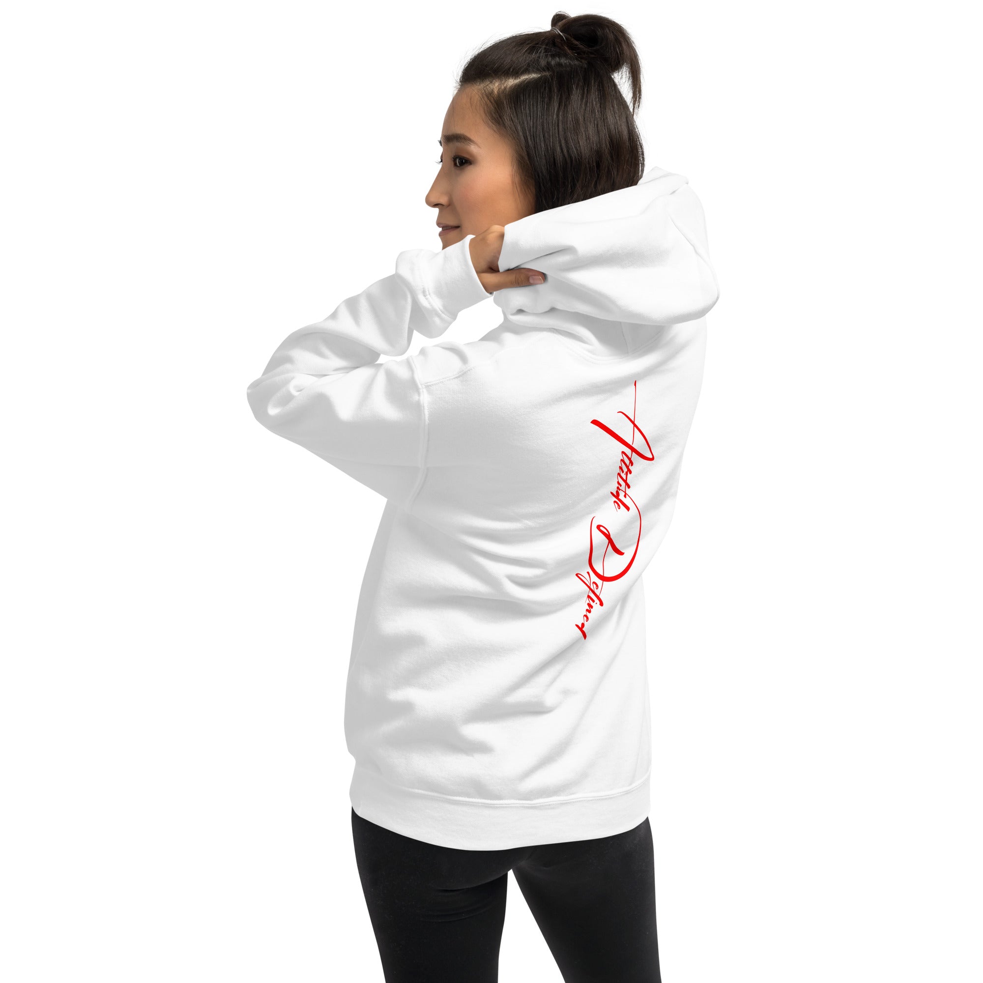 AD Unisex Signature Hoodie Red Logo