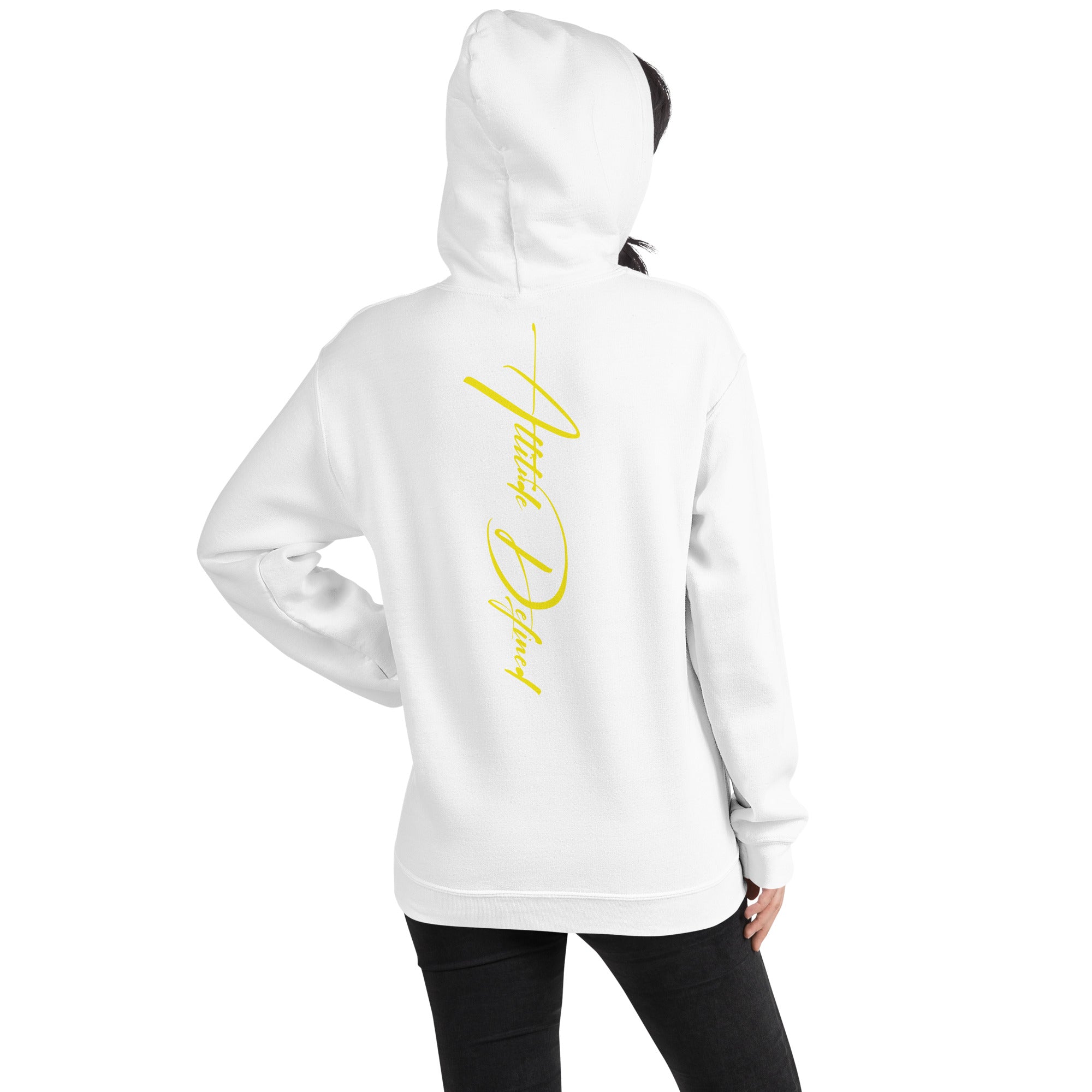 AD Unisex Signature Hoodie Yellow Logo