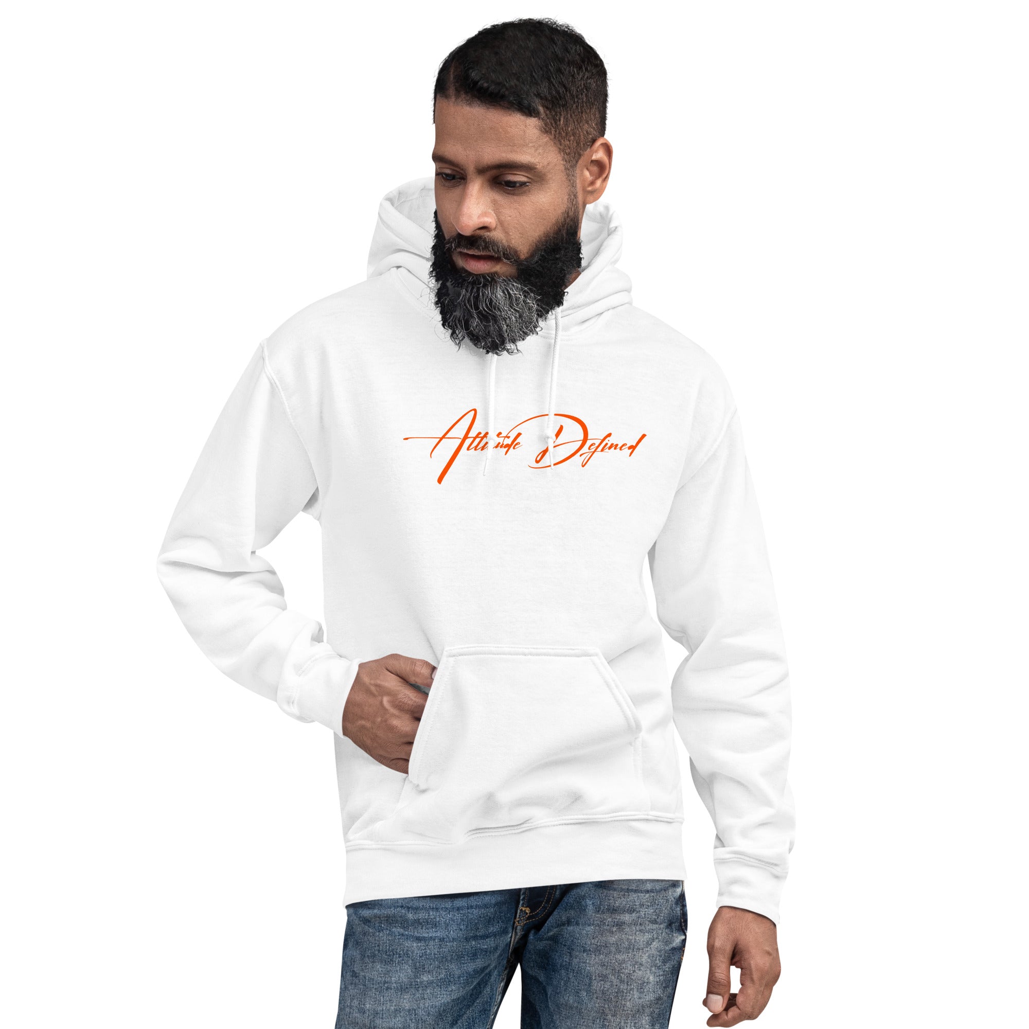 AD Unisex Signature Hoodie Orange Logo