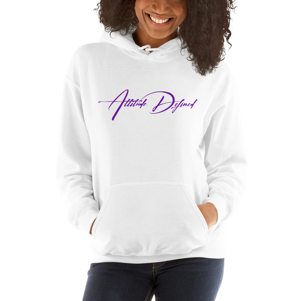 AD Unisex Signature Hoodie Purple Logo