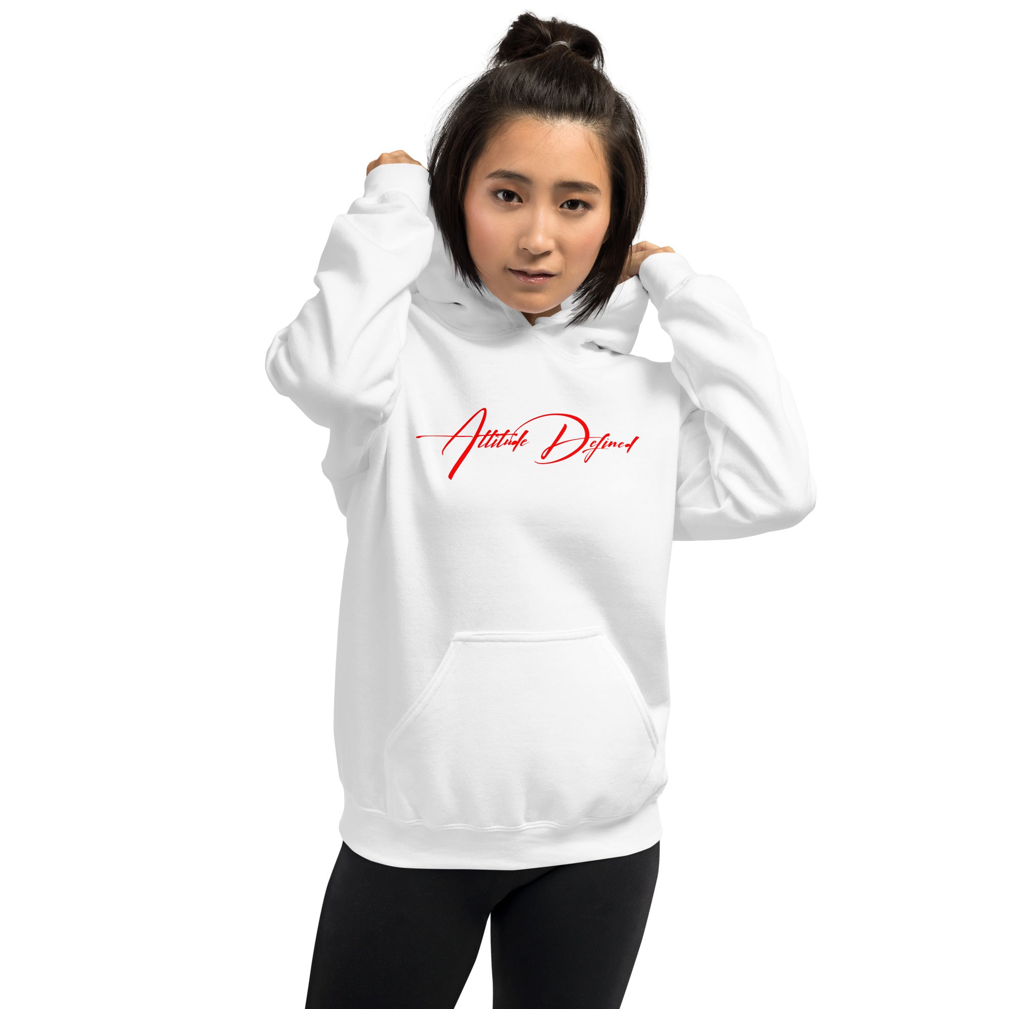 AD Unisex Signature Hoodie Red Logo