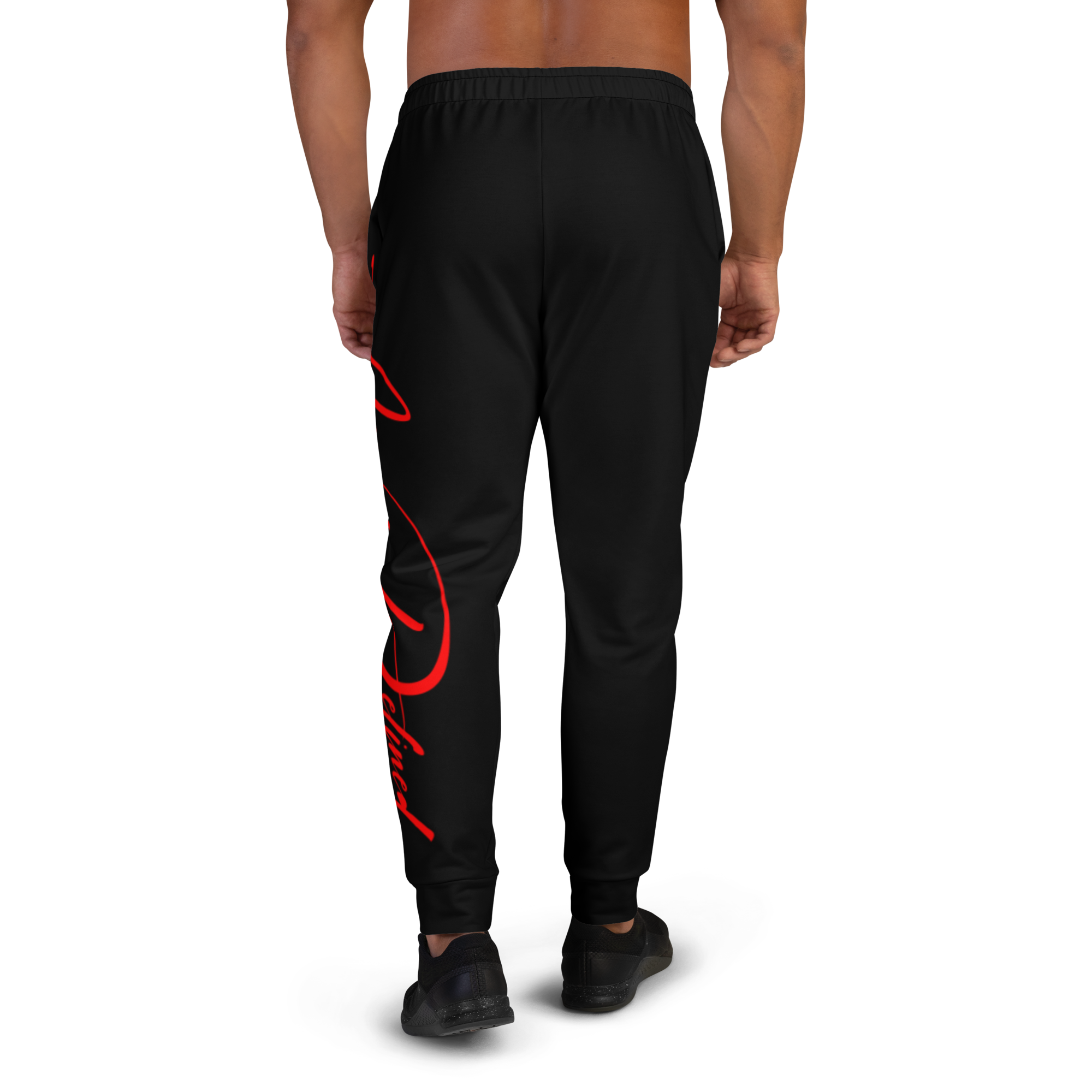 AD Mens Signature Joggers Red Logo