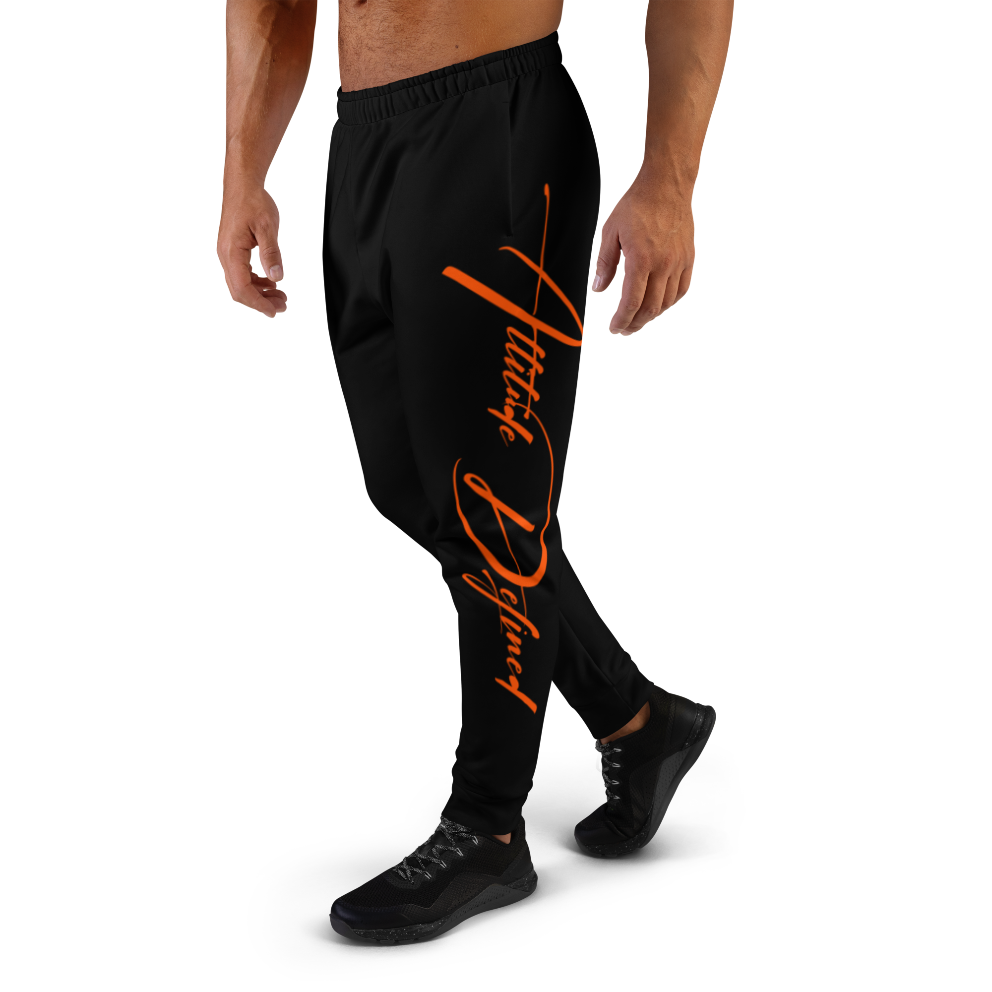 AD Mens Signature Joggers Orange Logo