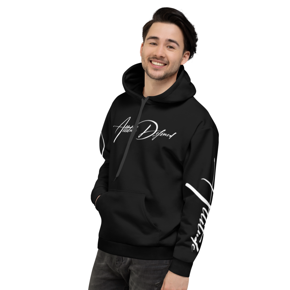 AD Mens Signature Hoodie White Logo