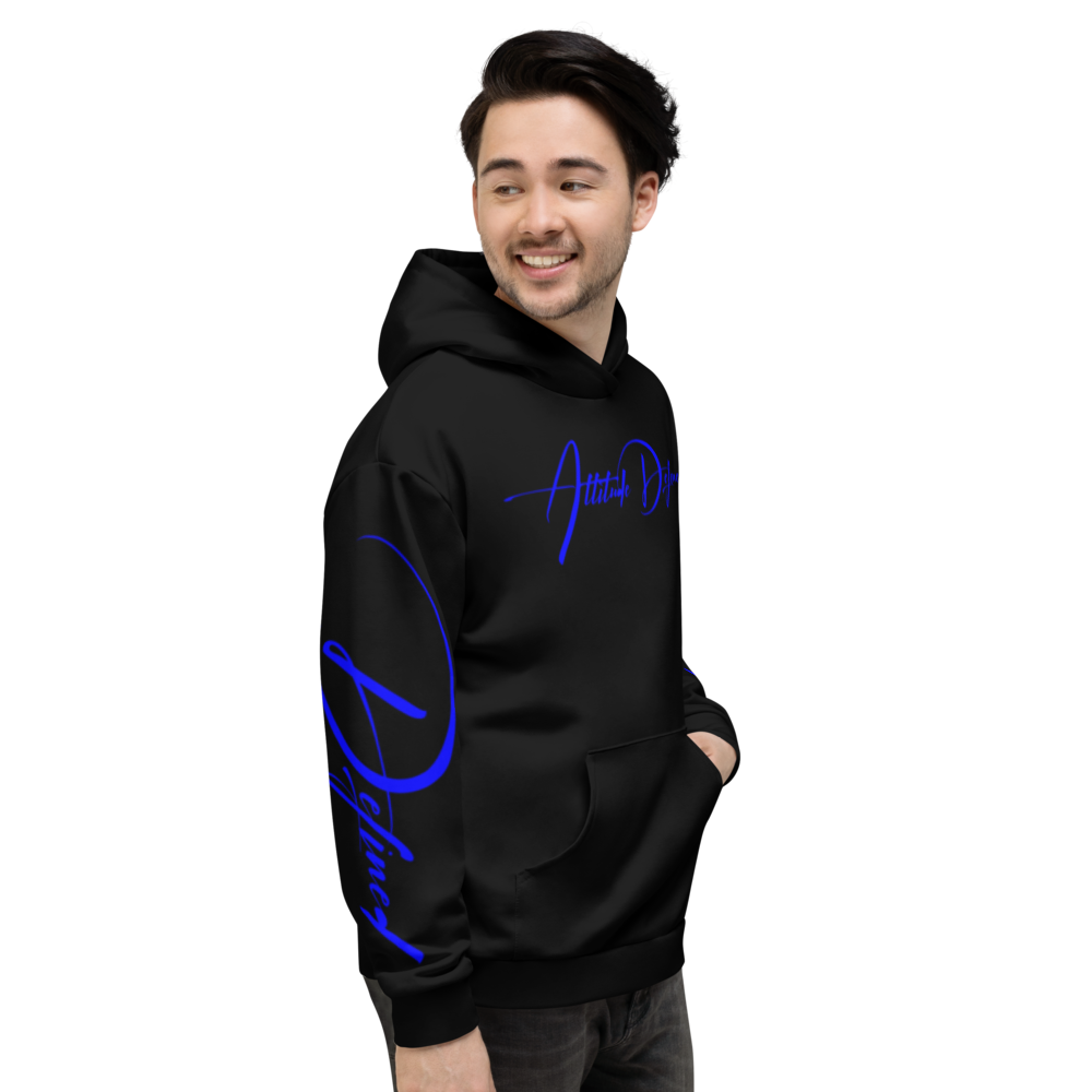 AD Mens Signature Hoodie Blue Logo