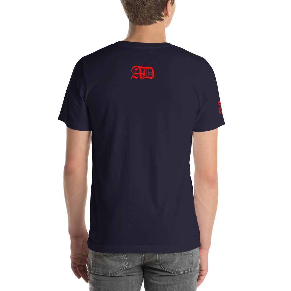 AD Mens Short Sleeve Red Logo