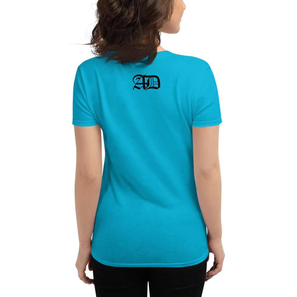 AD Womens Short Sleeve Black Logo