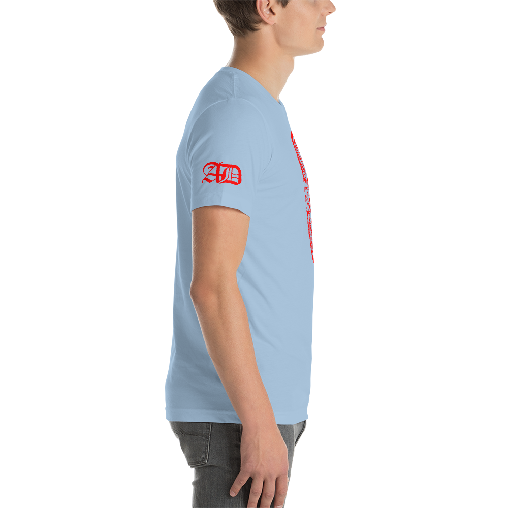 AD Mens Short Sleeve Red Logo