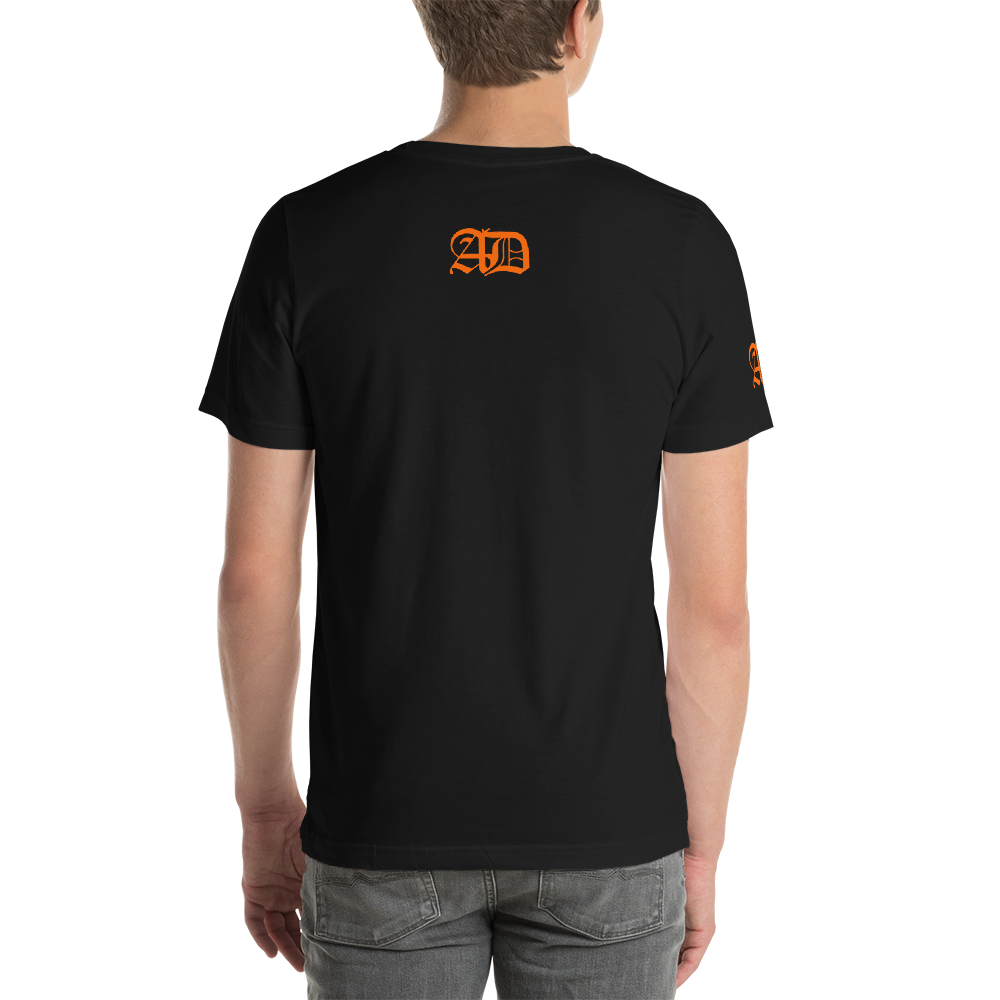 AD Mens Short Sleeve Orange Logo