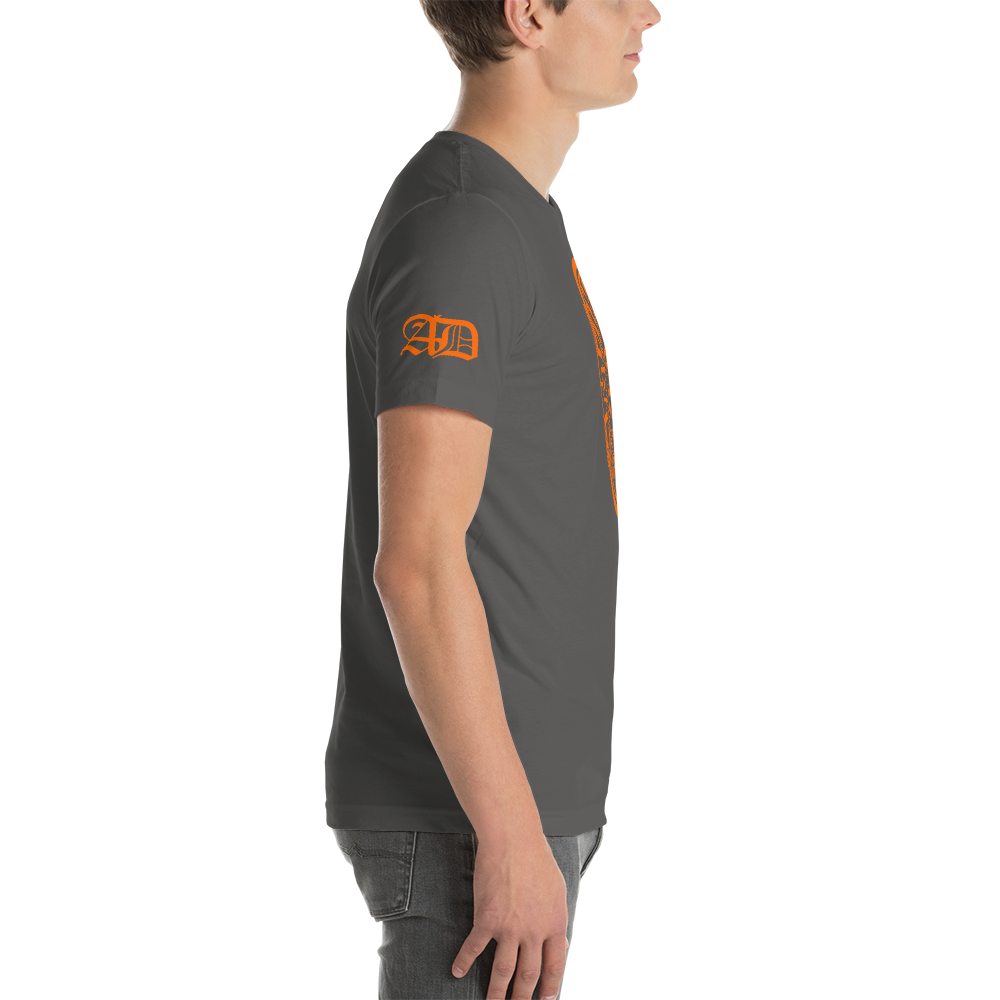 AD Mens Short Sleeve Orange Logo