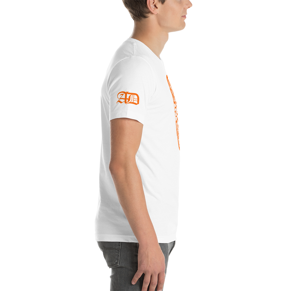 AD Mens Short Sleeve Orange Logo