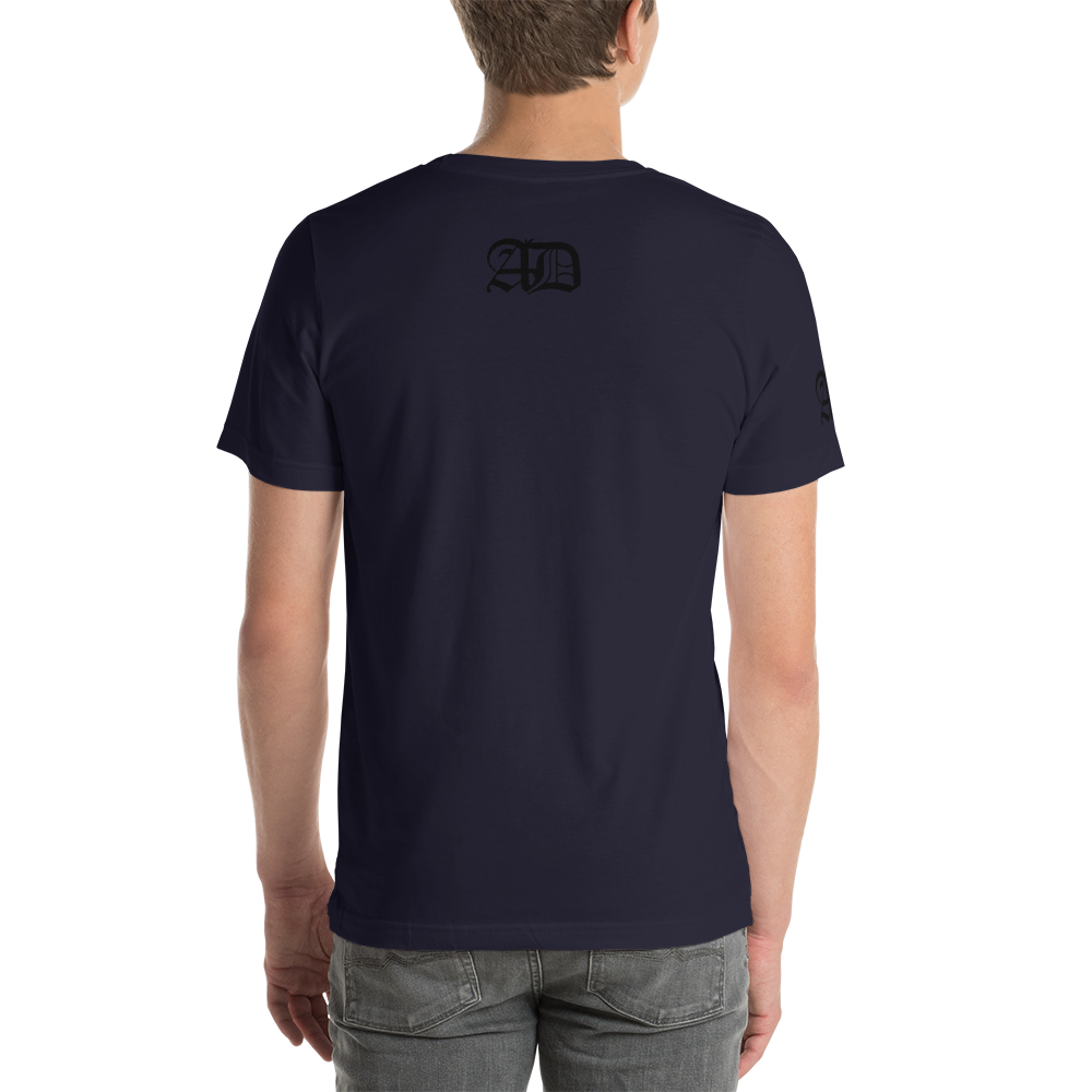 AD Mens Short Sleeve Black Logo