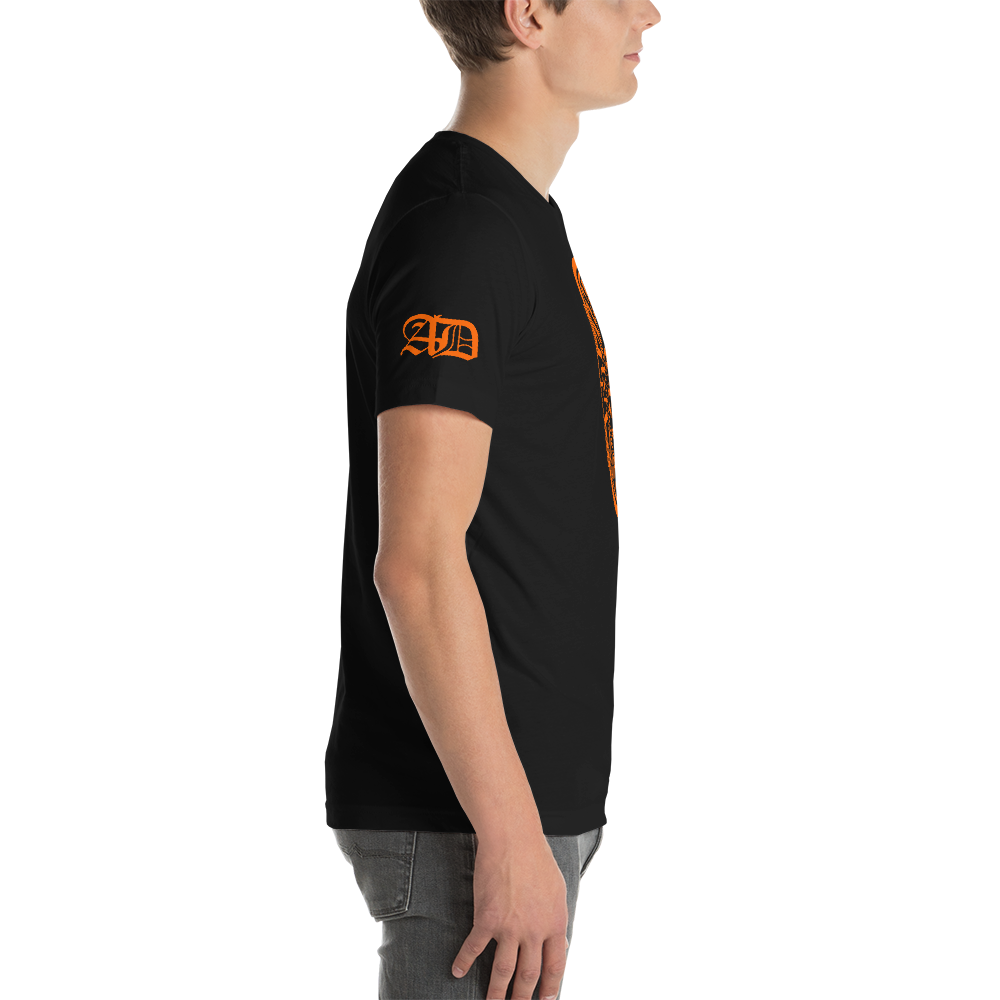 AD Mens Short Sleeve Orange Logo