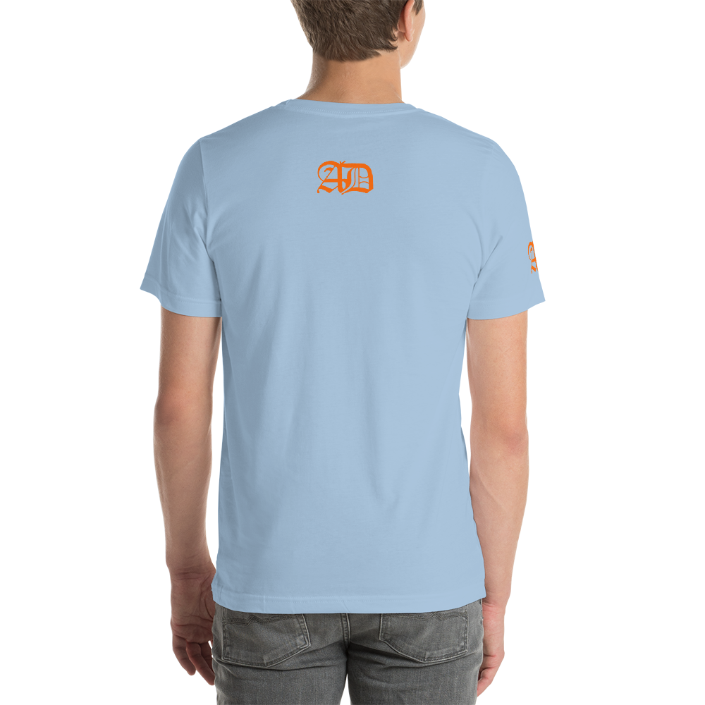 AD Mens Short Sleeve Orange Logo