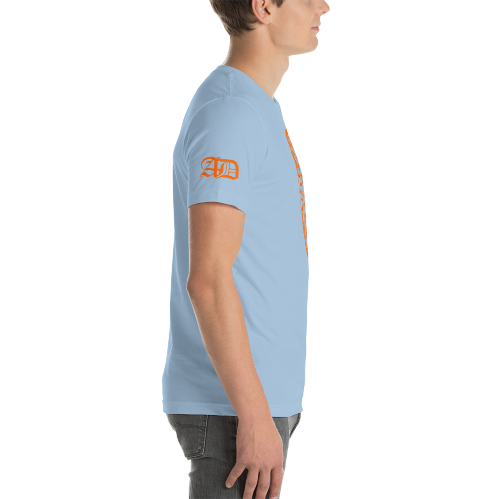 AD Mens Short Sleeve Orange Logo