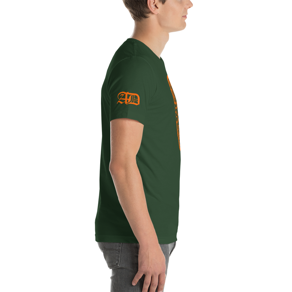 AD Mens Short Sleeve Orange Logo