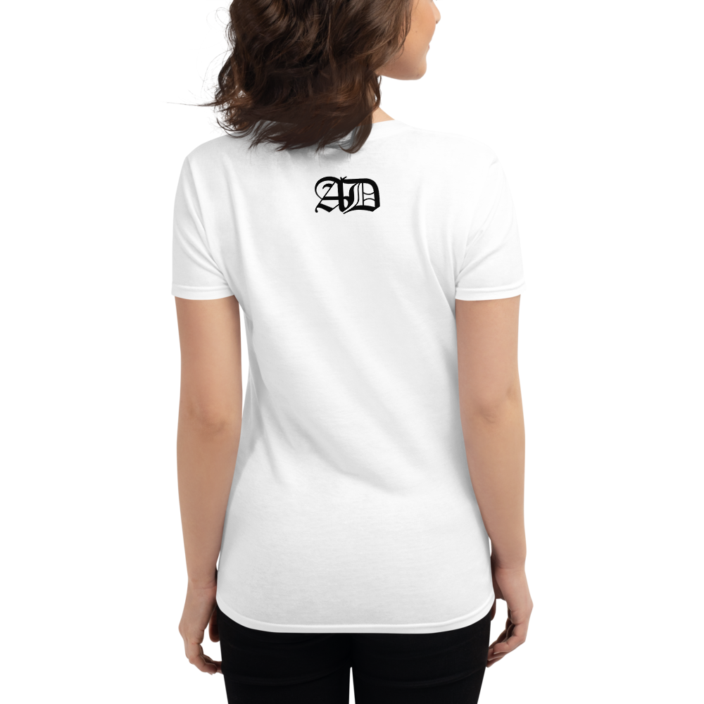 AD Womens Short Sleeve Black Logo