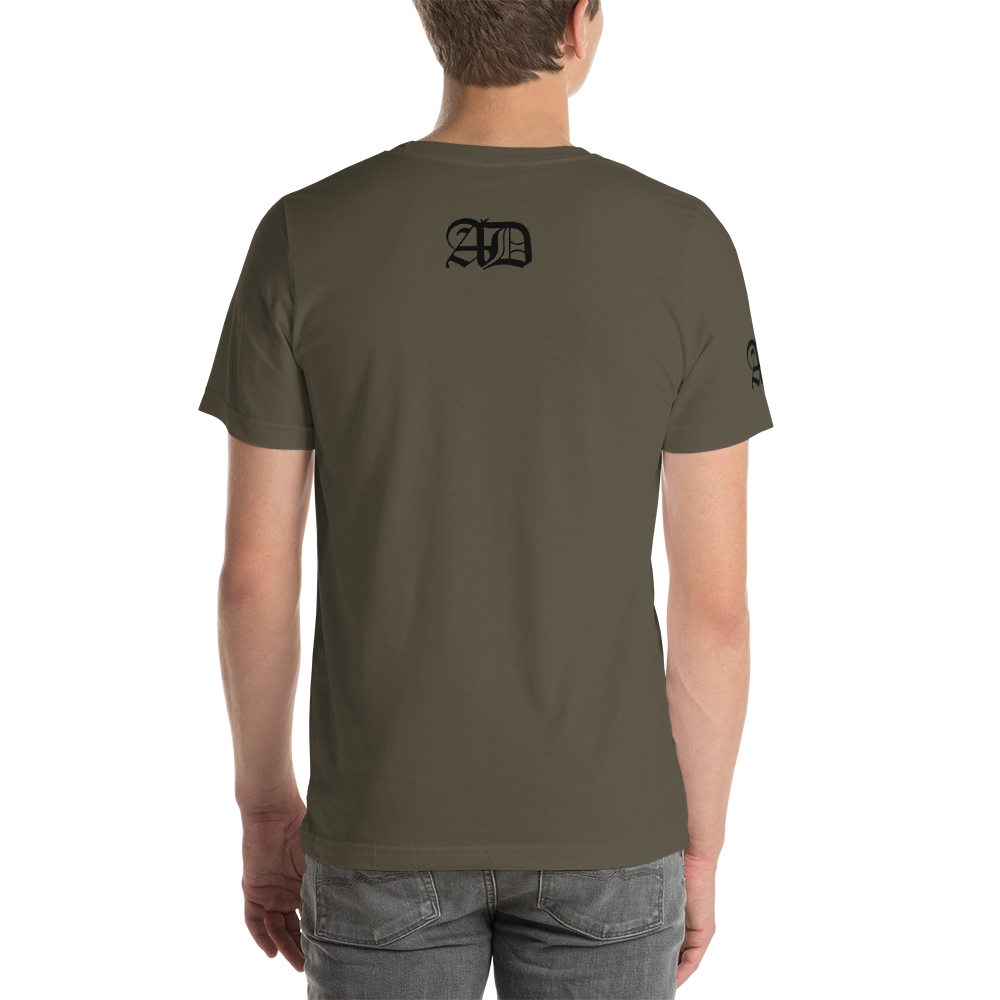 AD Mens Short Sleeve Black Logo