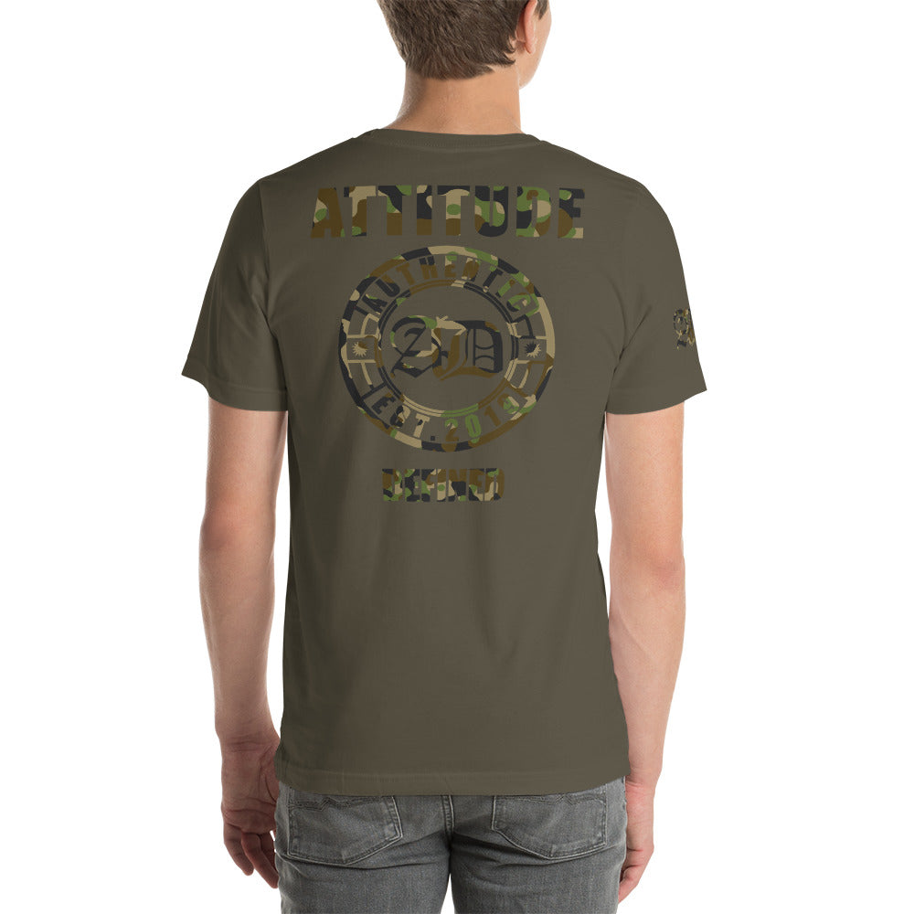 AD Mens Short Sleeve Camouflage Logo