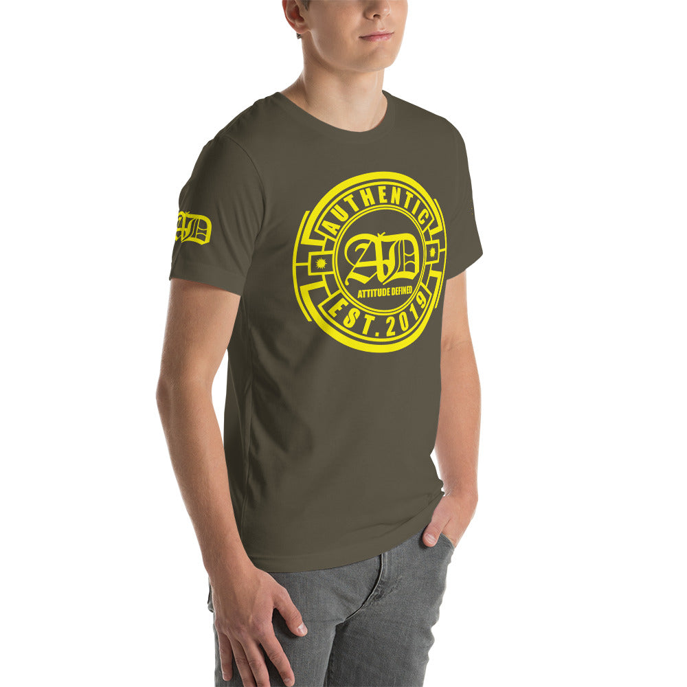 AD Short Sleeve Unisex Yellow Logo