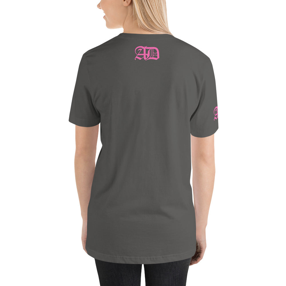 AD Short Sleeve Unisex Pink Logo