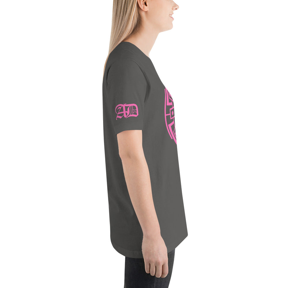 AD Short Sleeve Unisex Pink Logo