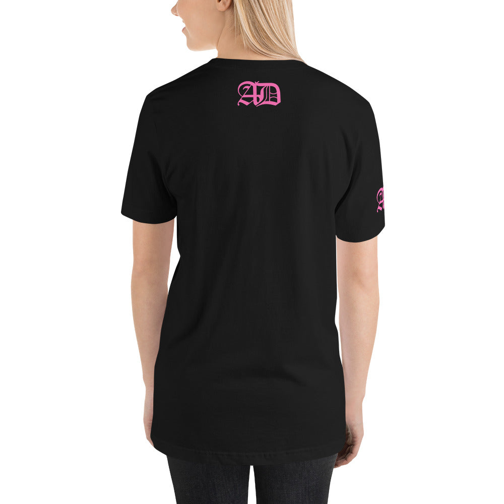 AD Short Sleeve Unisex Pink Logo