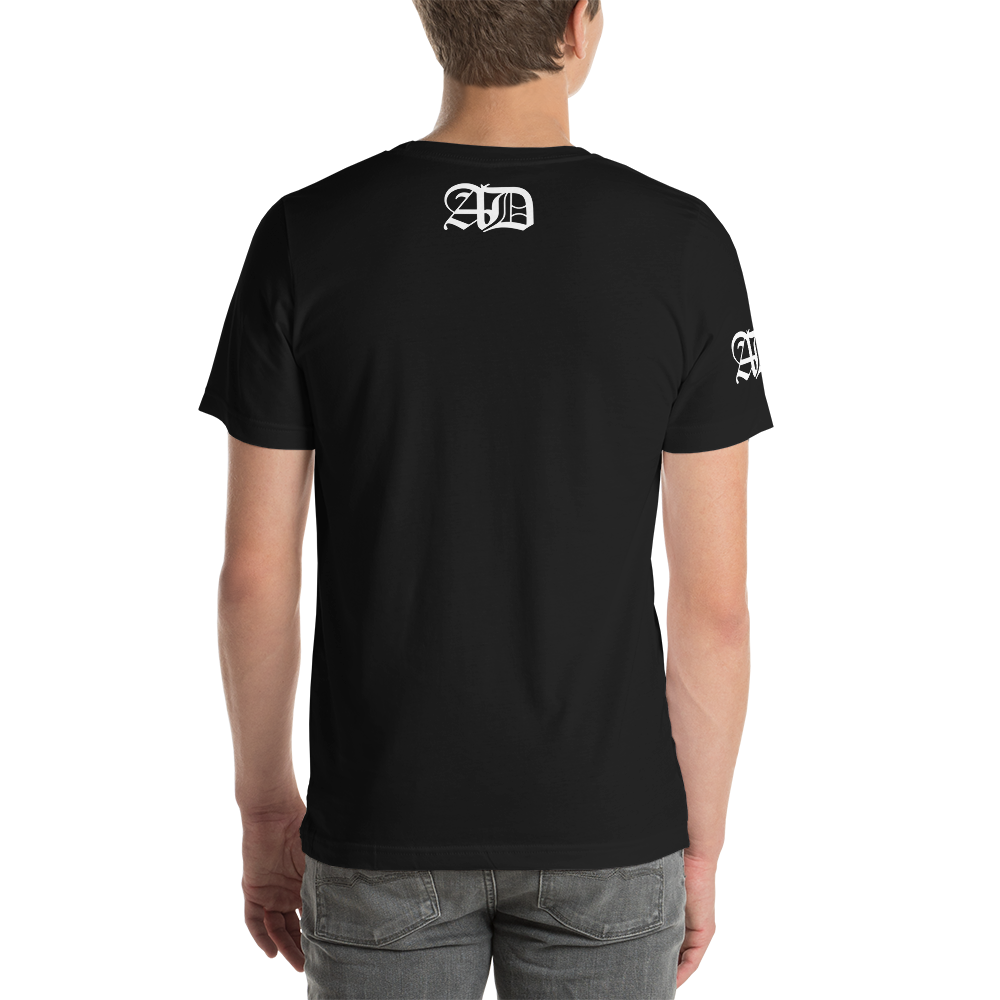 AD Mens Short Sleeve White Logo