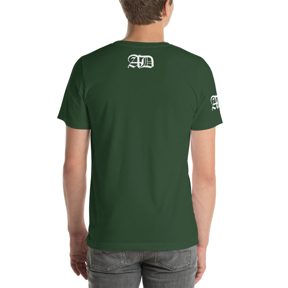 AD Mens Short Sleeve White Logo