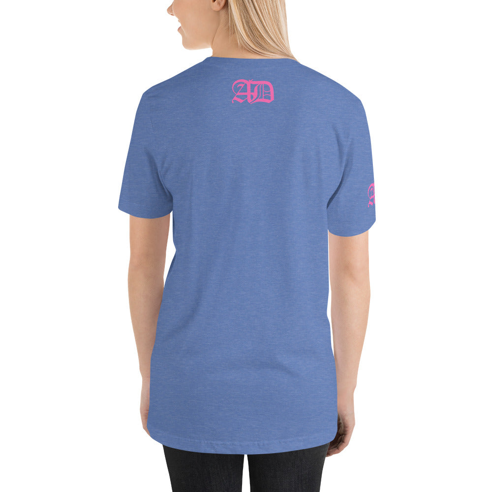 AD Short Sleeve Unisex Pink Logo