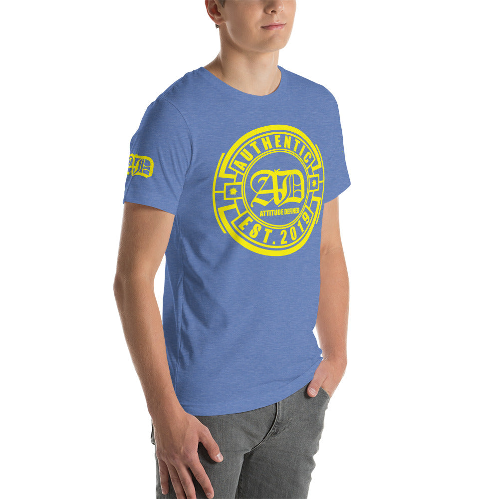 AD Short Sleeve Unisex Yellow Logo