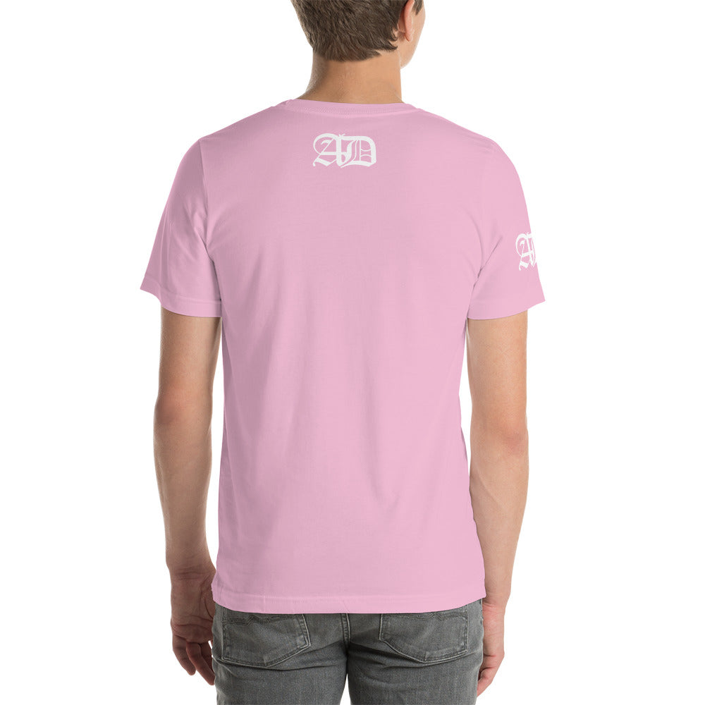 AD Mens Short Sleeve White Logo