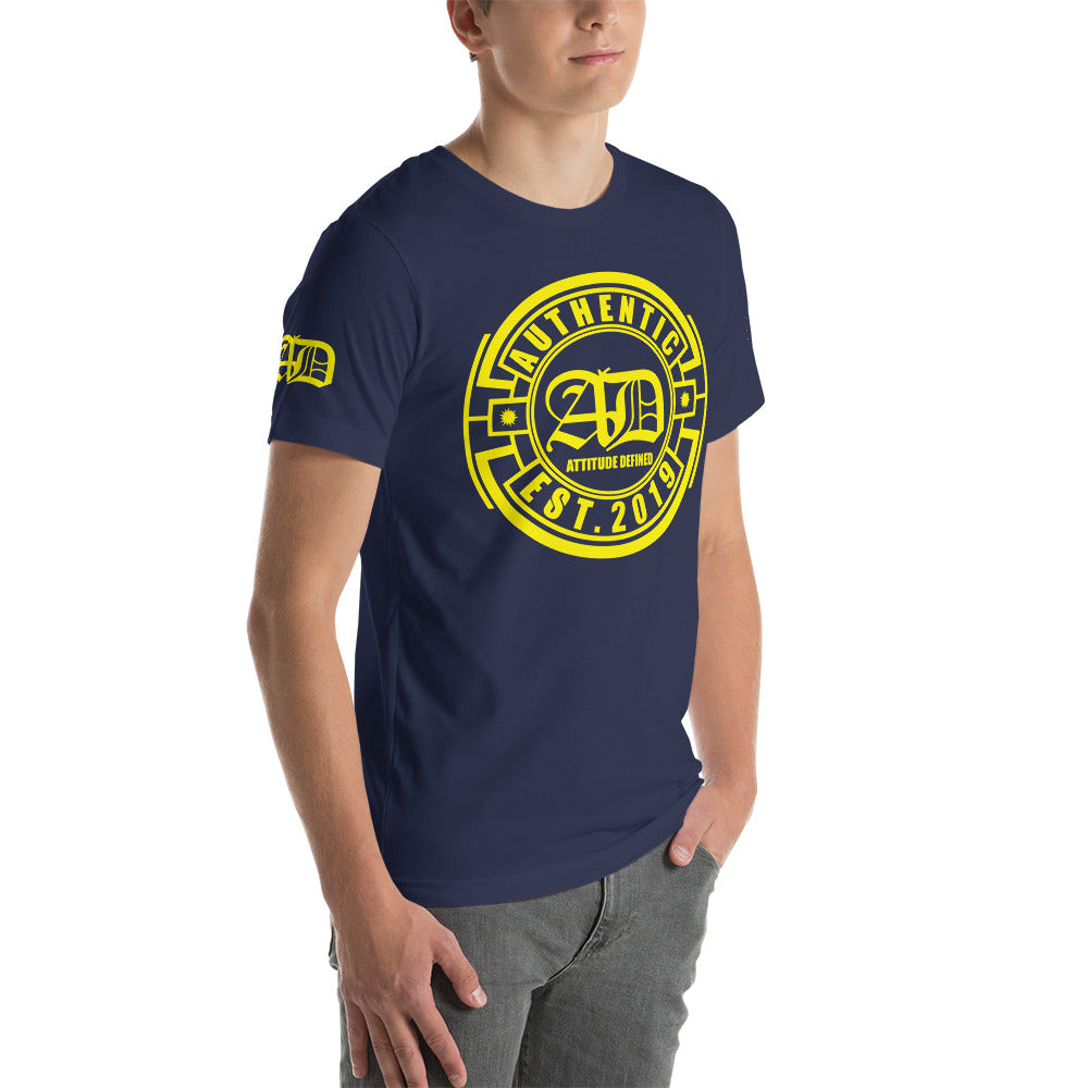 AD Short Sleeve Unisex Yellow Logo