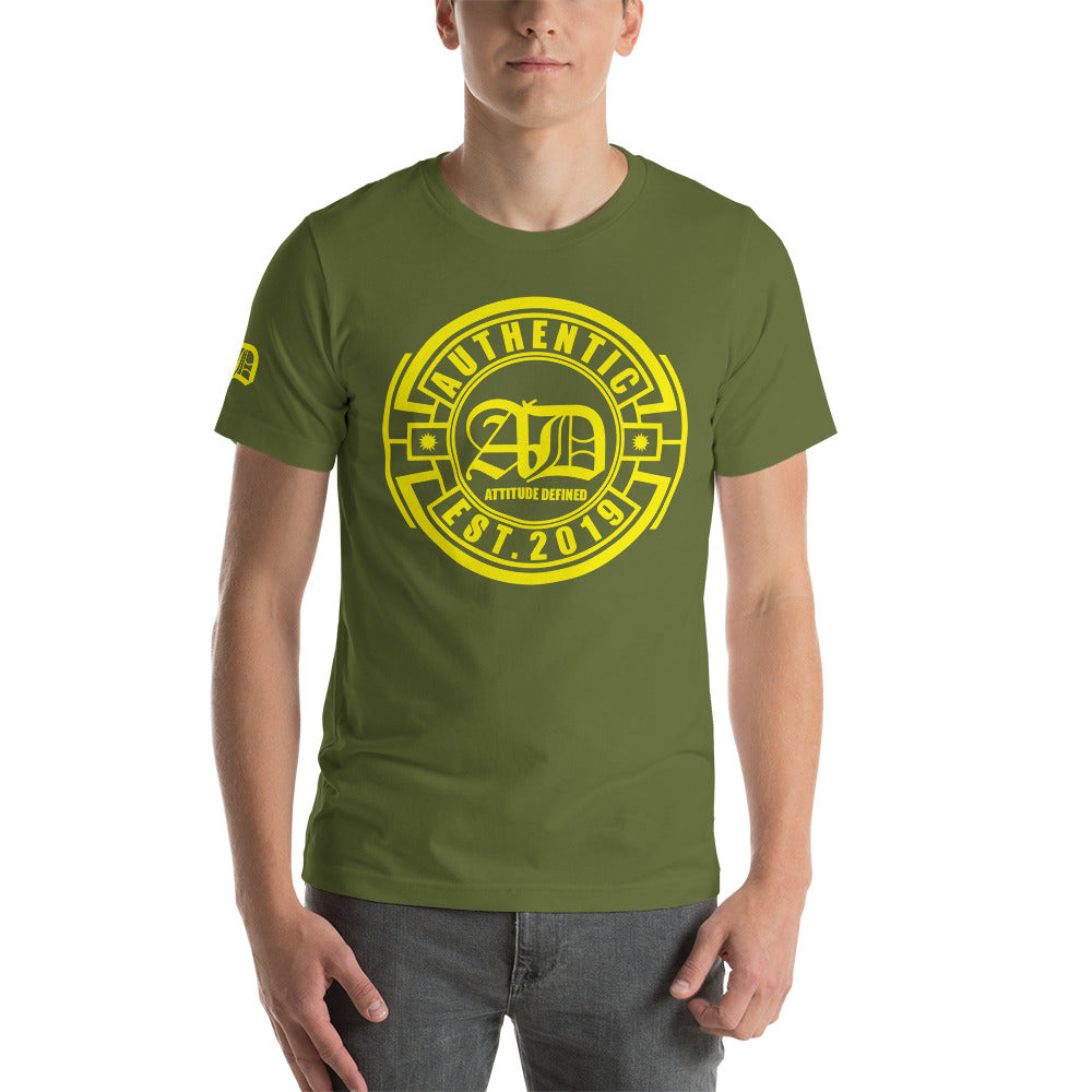 AD Short Sleeve Unisex Yellow Logo