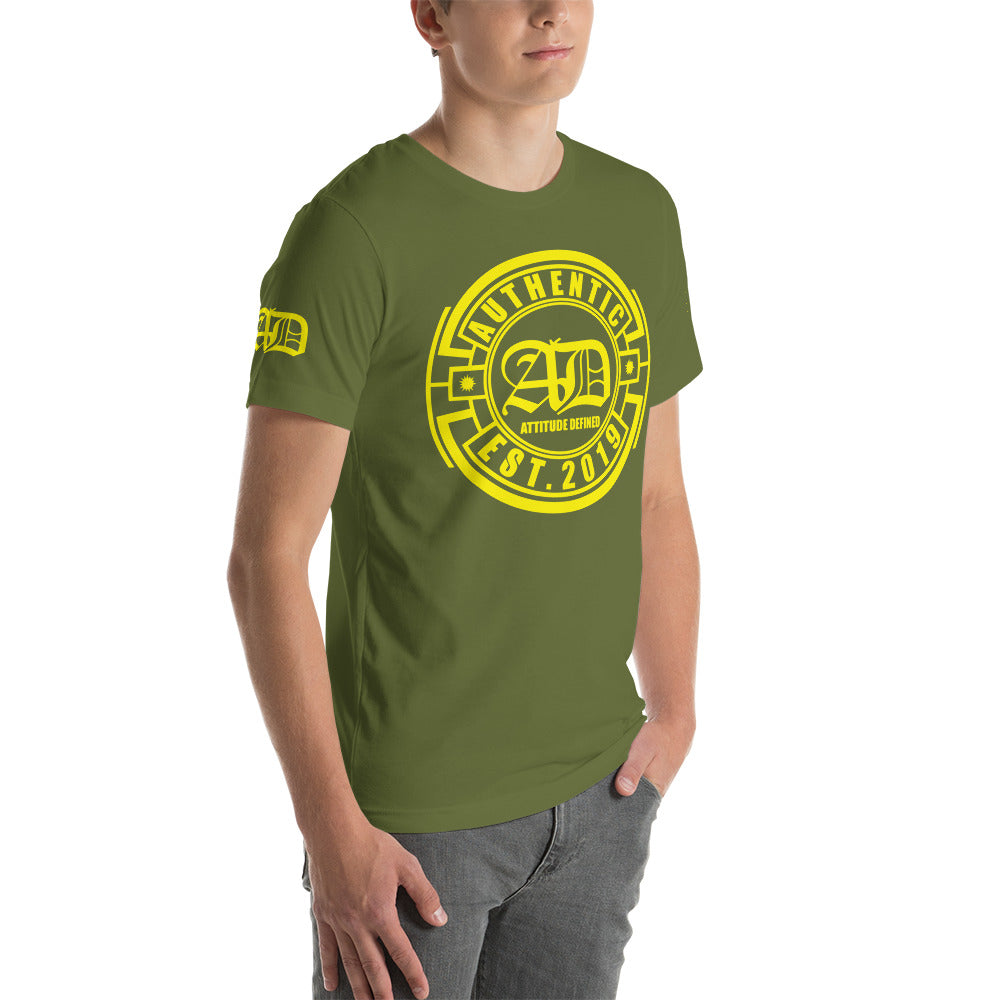 AD Short Sleeve Unisex Yellow Logo