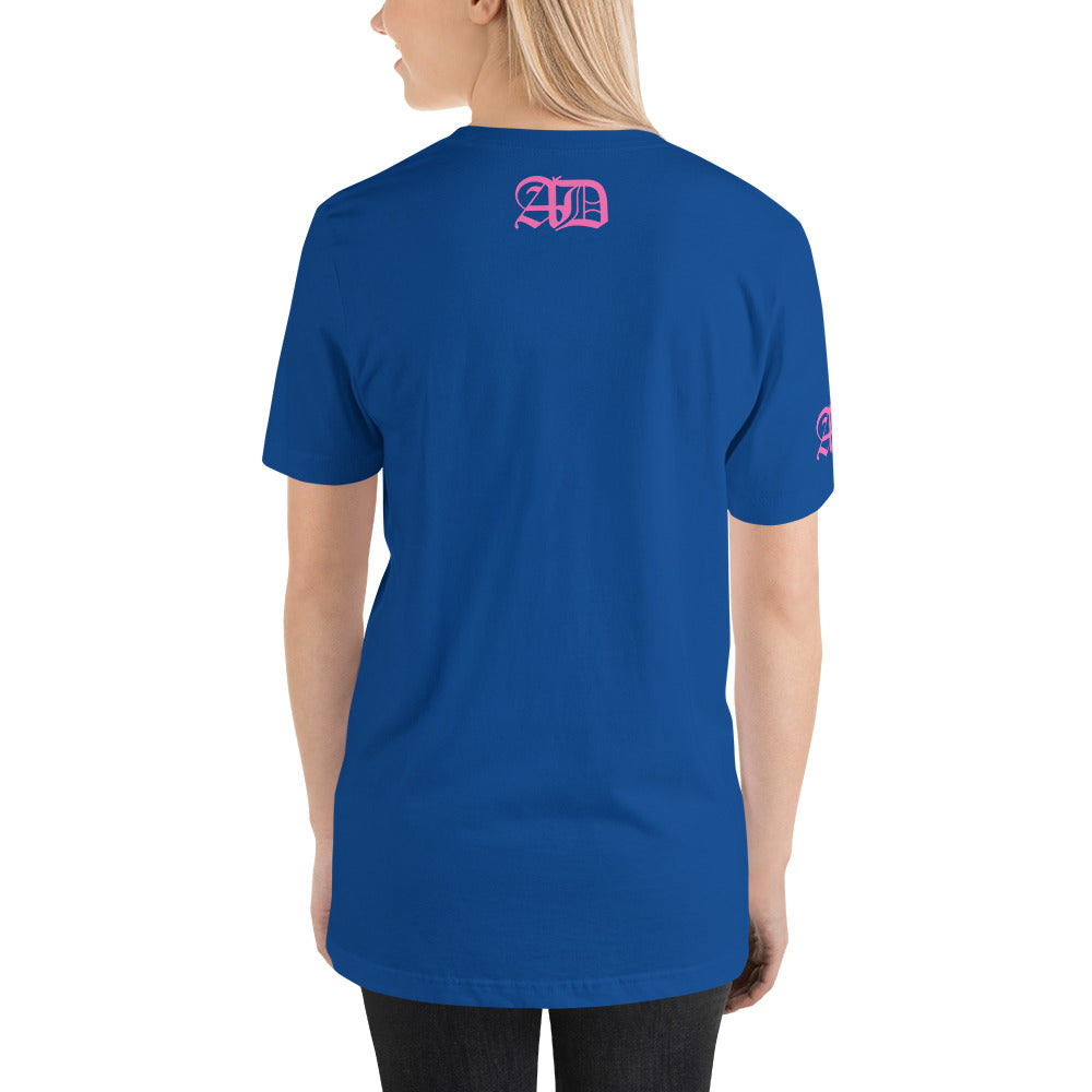 AD Short Sleeve Unisex Pink Logo