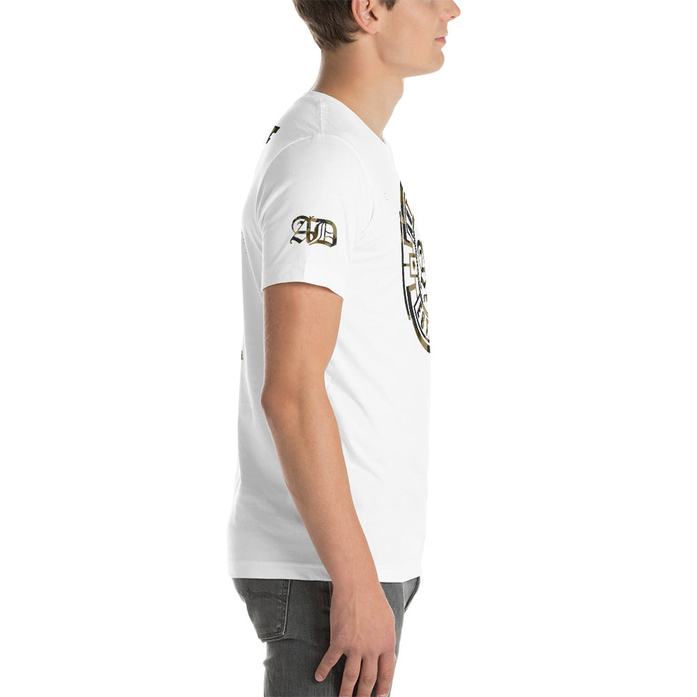 AD Mens Short Sleeve Camouflage Logo