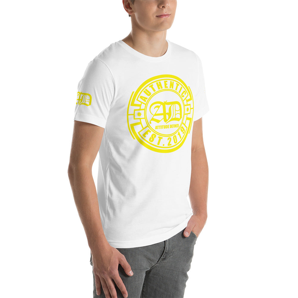 AD Short Sleeve Unisex Yellow Logo