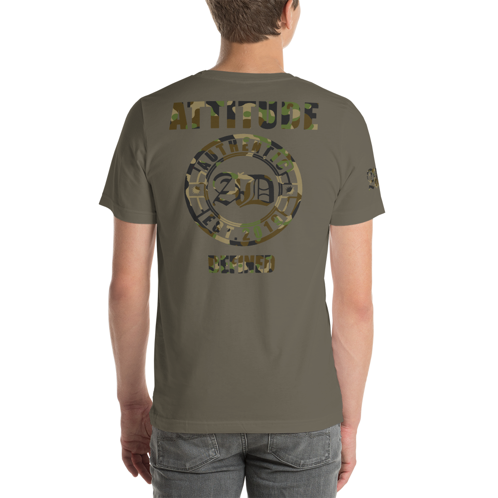 AD Mens Short Sleeve Camouflage Logo