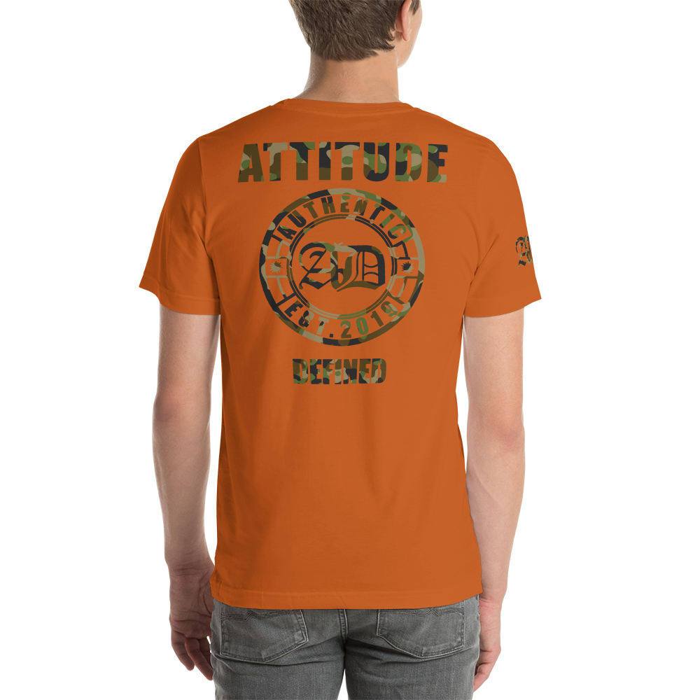 AD Mens Short Sleeve Camouflage Logo