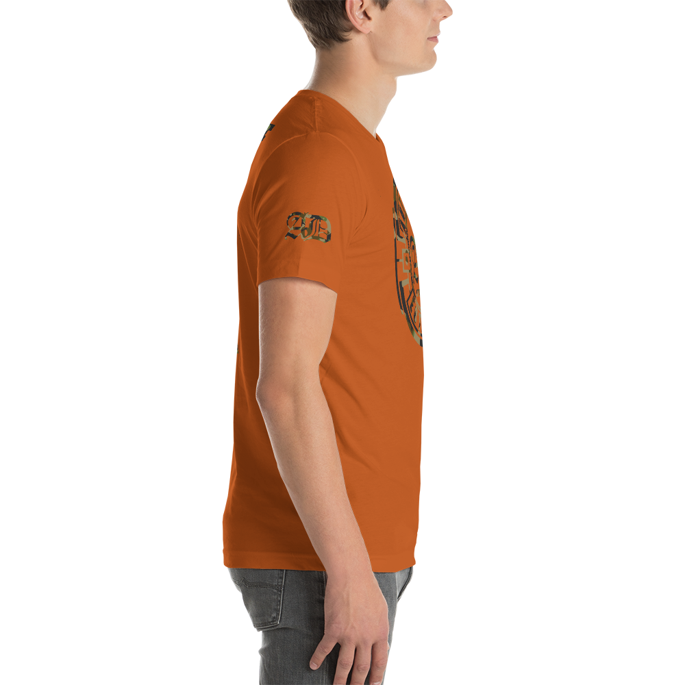 AD Mens Short Sleeve Camouflage Logo