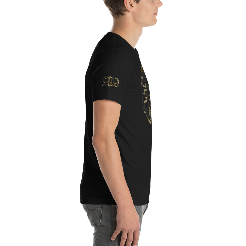 AD Mens Short Sleeve Camouflage Logo