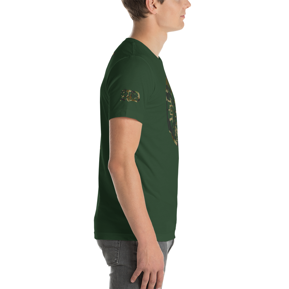 AD Mens Short Sleeve Camouflage Logo